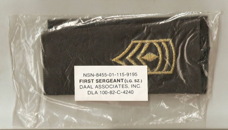 Army 1st Sergeant Sgt Shoulder Boards Patch Rolyat Military