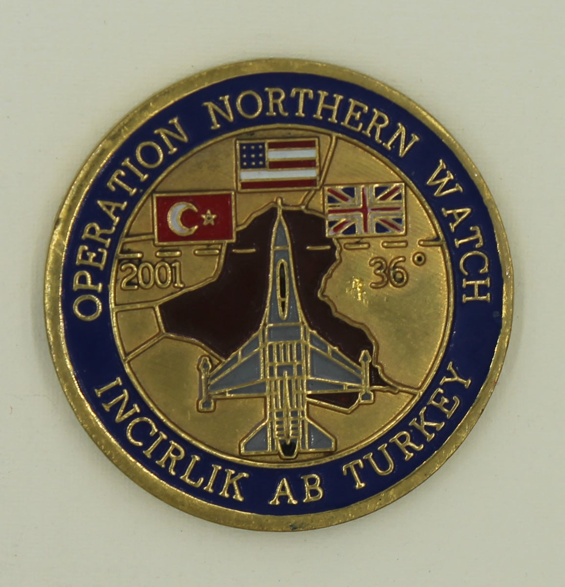 14th Expeditionary Fighter Sq Samurai Op Northern Watch Air Force Challenge  Coin