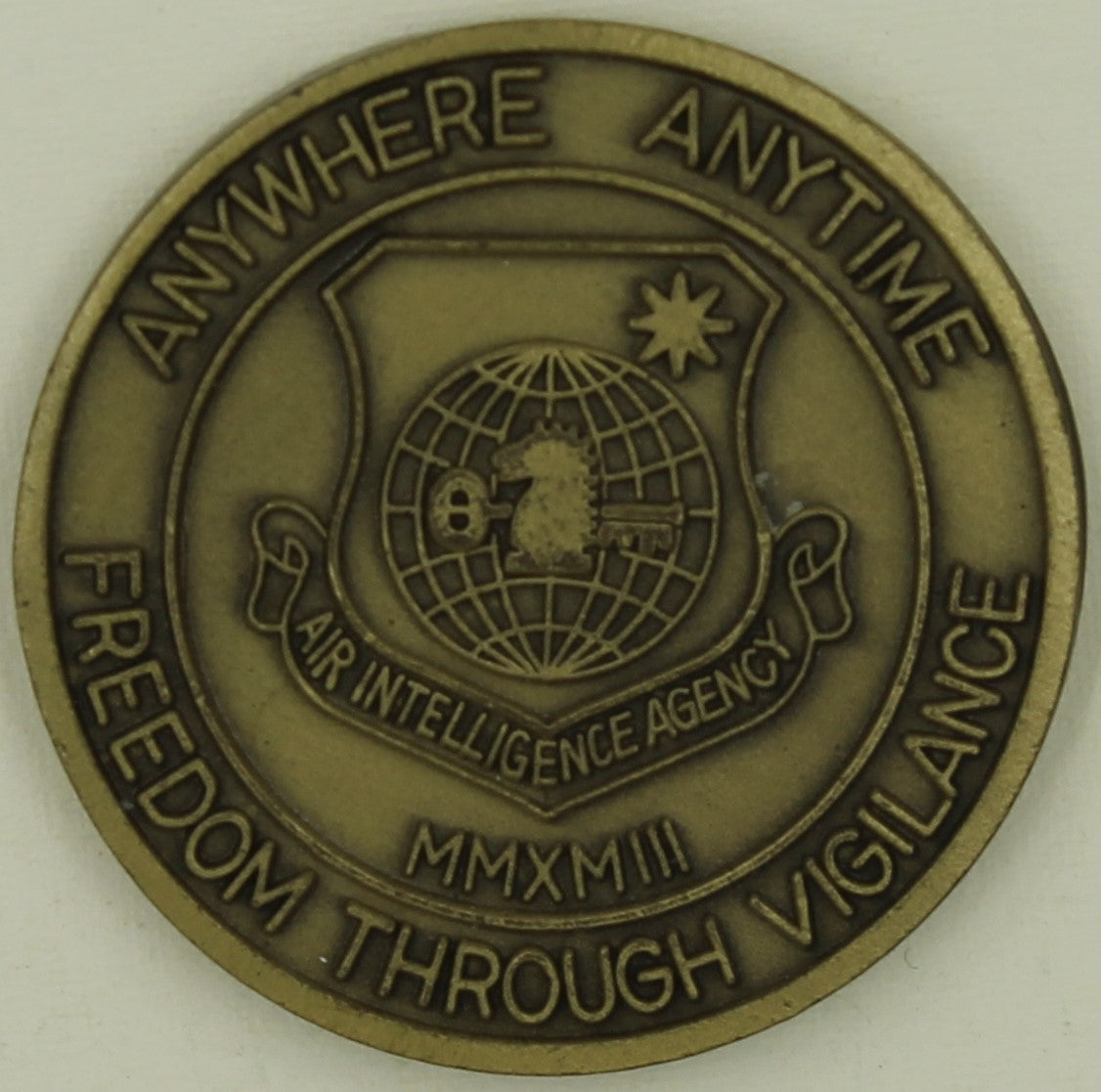 Air Intelligence Agency AIA Bronze Challenge Coin Rolyat