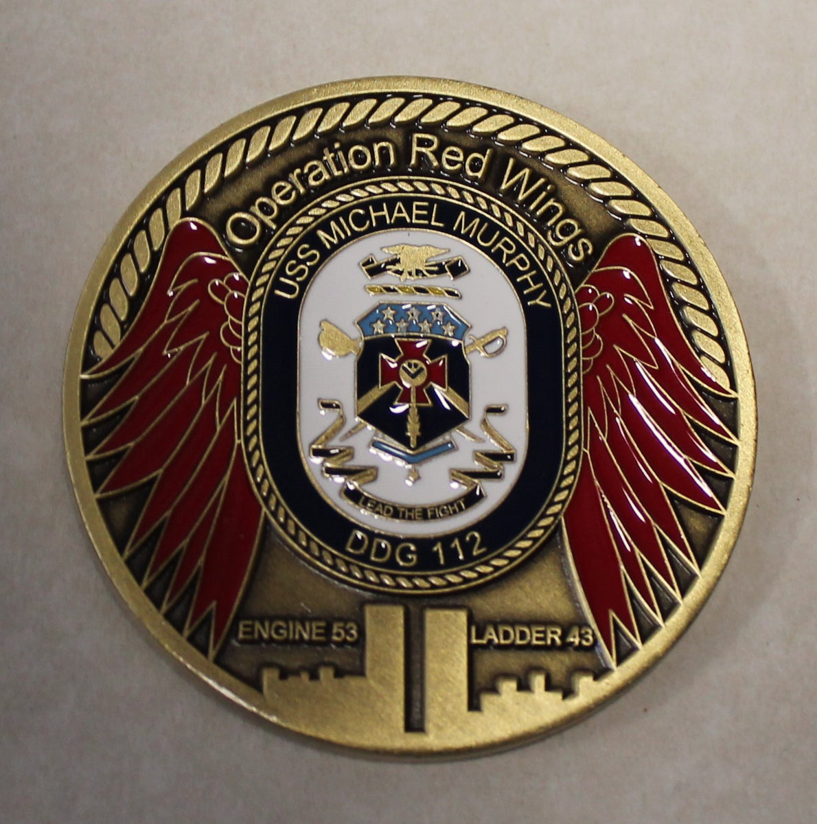 USS Murphy DDG-112 Operation RED WINGS Navy SEAL Challenge Coin