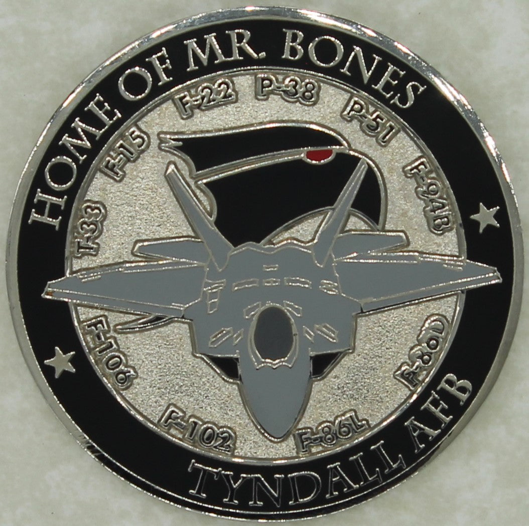 F-22 Raptor Aircraft Shaped Challenge Coin 