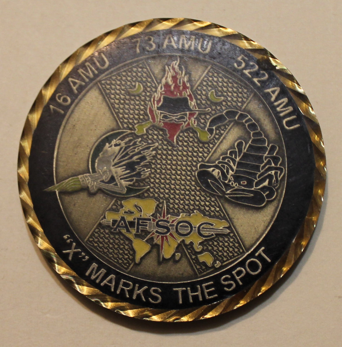 27th Special Operations Squadron Aircraft Maintenance Air Force Challenge  Coin