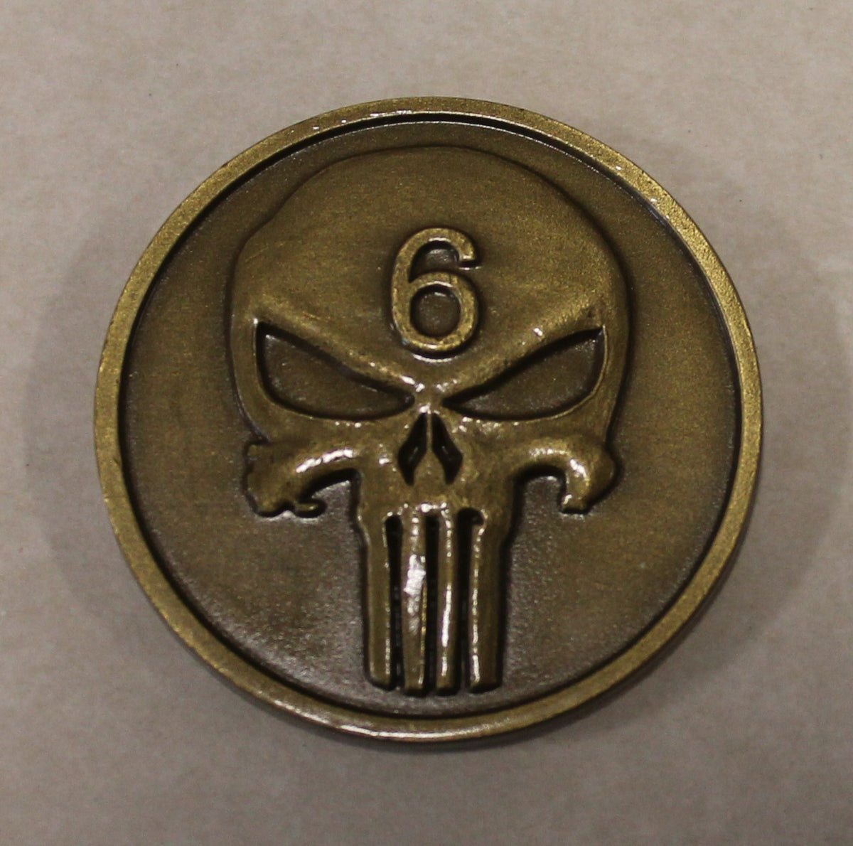 Naval Special Warfare SEAL Team 6 / SIX Punisher Bronze Navy