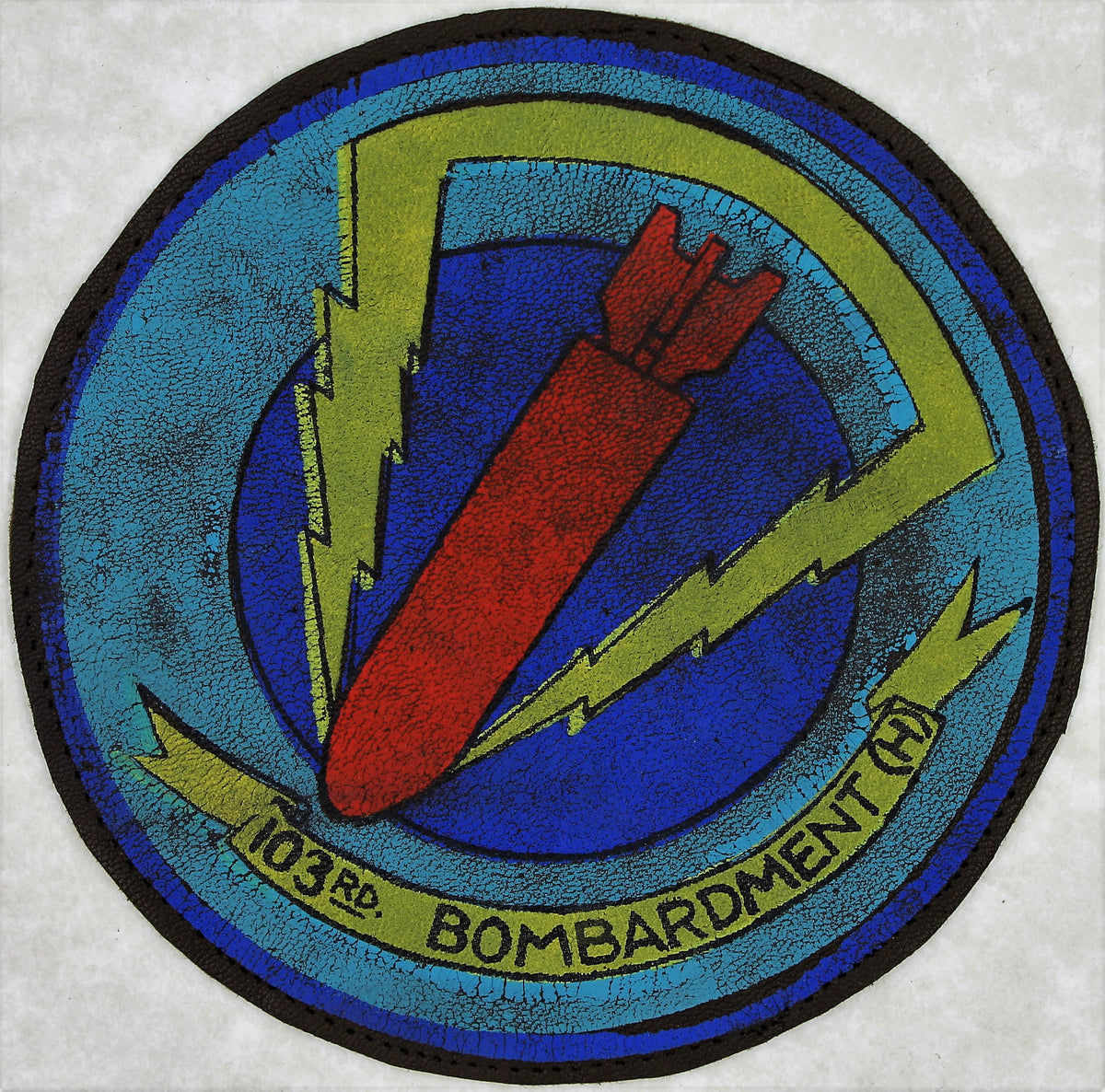 103rd Bomb Squadron Heavy WWII Era Hand Painted Leather Patch – Rolyat  Military Collectibles