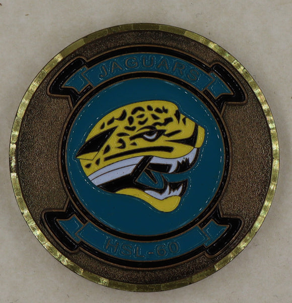 HSL-60 Jaguars Chief's Mess Navy Challenge Coin