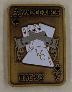 HSC-23 Wildcards est. 2006 Navy Challenge Coin