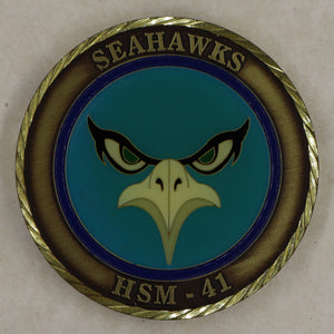 HSM-41 Seahawks Navy Challenge Coin