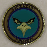 HSM-41 Seahawks Navy Challenge Coin