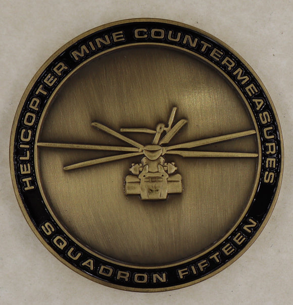 Helicopter Mine Countermeasures Squadron Fifteen Navy Challenge Coin