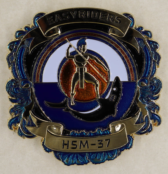 HSM-37 Easyriders Chief's Mess Navy Challenge Coin