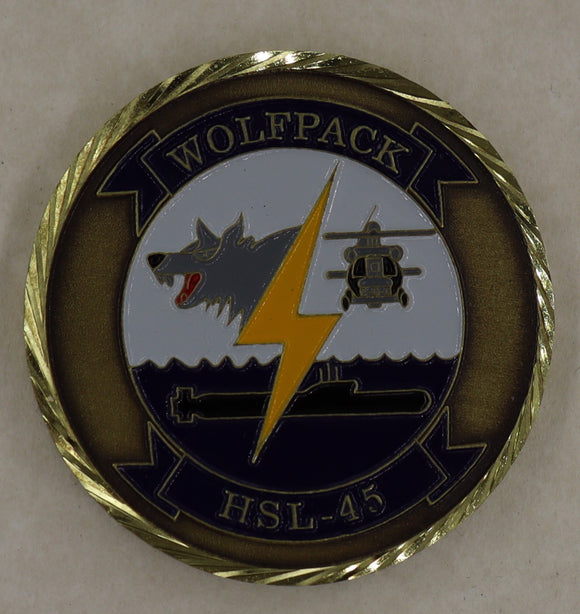 HSL-45 Wolfpack Commander's Navy Challenge Coin