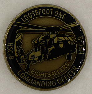 Helicopter Sea Combat Squadron Eight Eightballers Commander Navy Challenge Coin