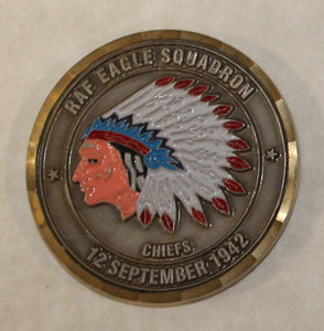 335th Fighter Squadron Aircraft Maintenance Unit Eagles Strike F-15 Eagle Chiefs Air Force Challenge Coin