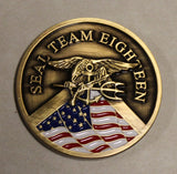 SEAL Team 18 / Eighteen Naval Special Warfare Task Element Charlie NSWTFE-C Deployment 2022 South Korea Bronze Navy Challenge Coin