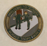 Kunsan Air Base, Korea Novelty:  Welcome to Kunsan, Morale Stops Here, If Your Haven't Been There - Shut The Fuck Up Air Force Challenge Coin