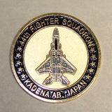 44th Fighter Squadron F-15 Eagle Kadena AB Japan Challenge Coin