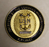 Command Master Chief CMC J T Linzy Naval Special Warfare Command SEAL Challenge Coin