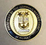 Command Master Chief CMC J T Linzy Naval Special Warfare Command SEAL Challenge Coin