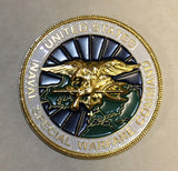 Command Master Chief CMC J T Linzy Naval Special Warfare Command SEAL Challenge Coin