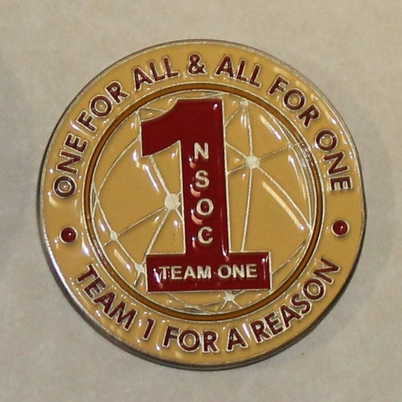 National Security Agency NSA National Security Operations Center NSOC SIGINT Team One / 1 Spying Challenge Coin