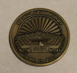 September 11, 2001 9-11 Pentagon We Will Never Forget Military Challenge Coin