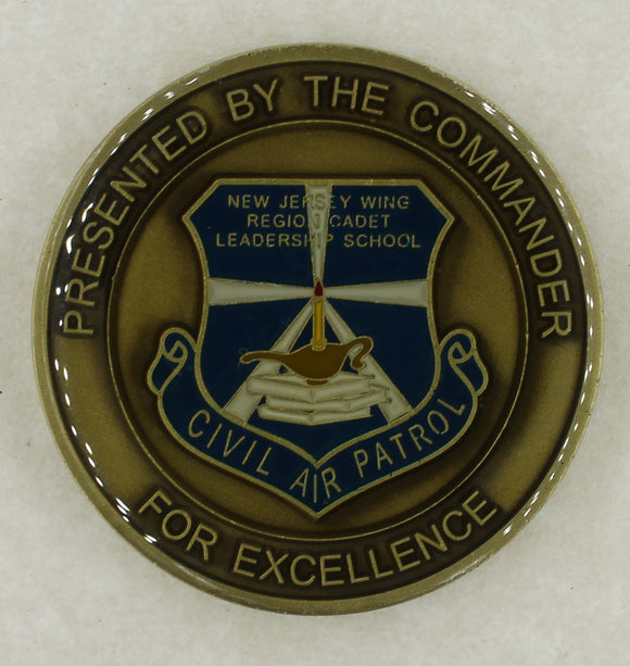 New Jersey Wing Region Cadet Leadership School Civil Air Patrol Major Joe McGuire Air Force Challenge Coin