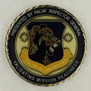PACAF Inspector General Bearcats Air Force Challenge Coin