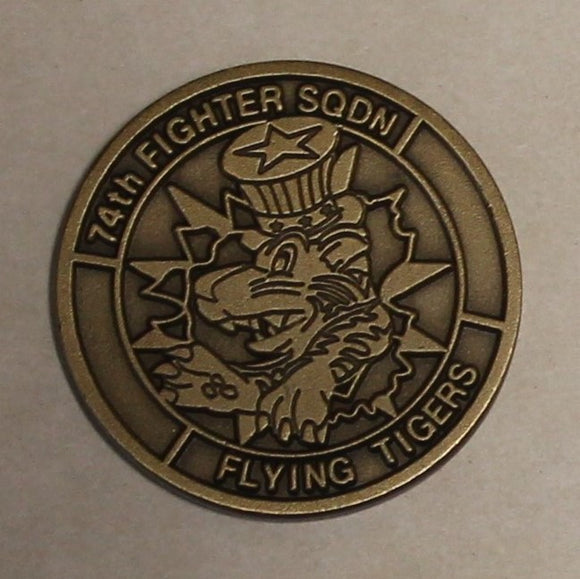 74th Fighter Squadron A-10 Warthog Hogkeeper Aircraft Maintenace Pope AFB, NC Air Force Challenge Coin