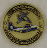 US Navy and Marine Corps Flight and Demonstration Sq Navy/Marine Challenge Coin
