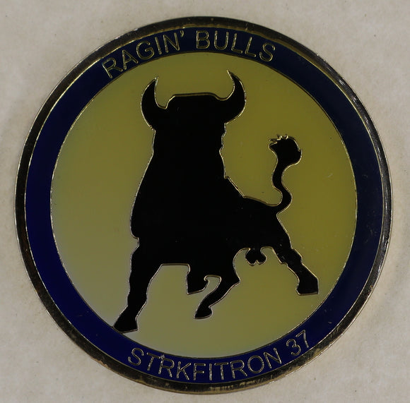 Strike Fighter Squadron 37 (VFA-37) Raging Bulls Navy Challenge Coin