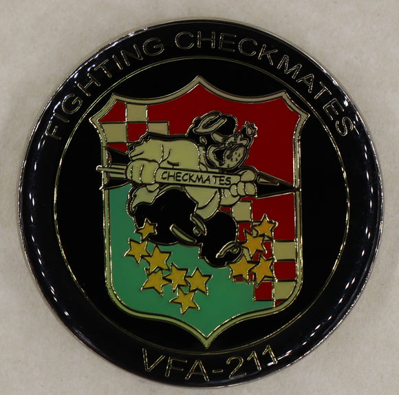 Strike Fighter Squadron 211 (VFA-211) Fighting Checkmates Navy Challenge Coin