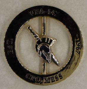Strike Fighter Squadron 147 (VFA-147) Argonauts CPO Mess Navy Challenge Coin