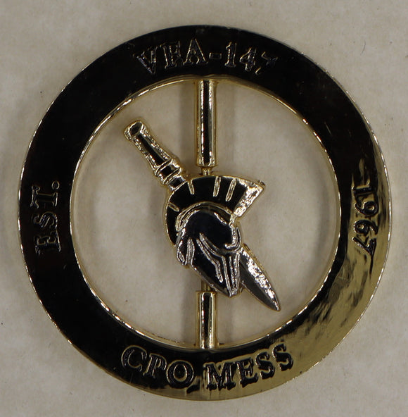 Strike Fighter Squadron 147 (VFA-147) Argonauts CPO Mess Navy Challenge Coin