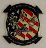 Strike Fighter Squadron 34 (VFA-34) Blue Blasters CPO Mess Navy Challenge Coin