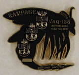 Electronic Attack Squadron 138 (VAQ-138) Yellow Jackets CPO Mess Navy Challenge Coin