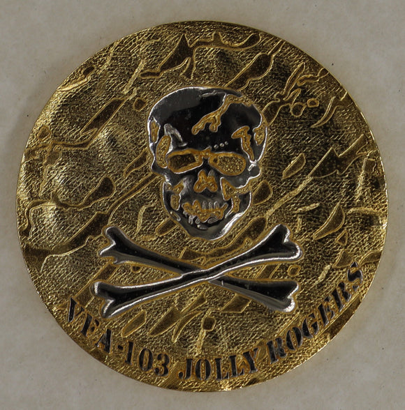 Strike Fighter Squadron 103 (VFA-103) Jolly Rogers Navy Challenge Coin
