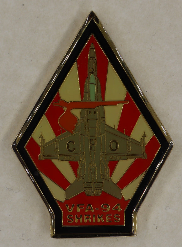 Strike Fighter Squadron 94 (VFA-94) Mighty Shrikes CPO Mess Navy Challenge Coin