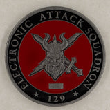 Electronic Attack Squadron 129 Vikings ser#314 Navy Challenge Coin