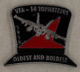 Strike Fighter Squadron 14 (VFA-14) Tophatters CPO Mess Navy Challenge Coin