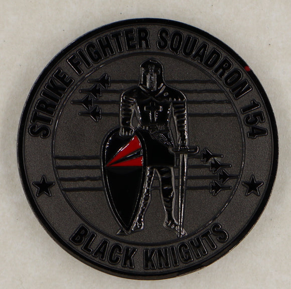 Strike Fighter Squadron 154 (VFA-154) Black Knights Navy Challenge Coin
