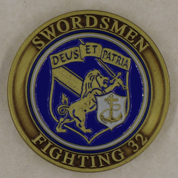 Strike Fighter Squadron 32 (VFA-32) Fighting Swordsmen Navy Challenge Coin