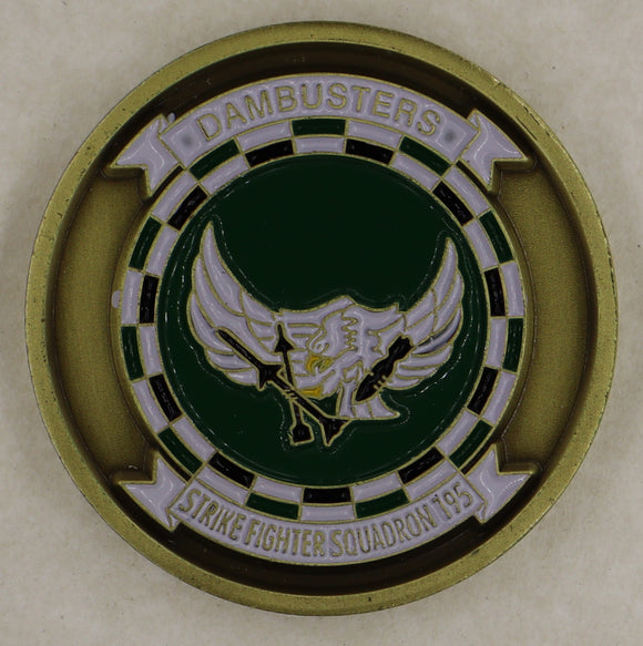 Strike Fighter Squadron 195 (VFA-195) Dambusters Navy Challenge Coin