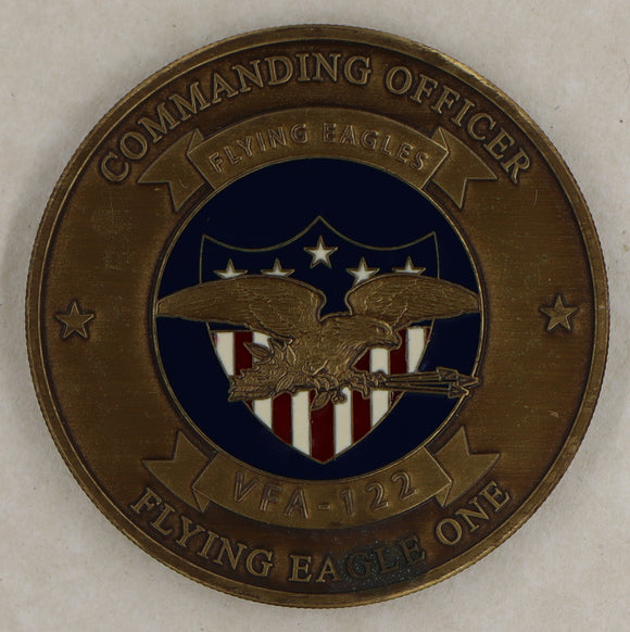 Strike Fighter Squadron 122 (VFA-122) Flying Eagles Commanders Navy Challenge Coin