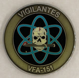 Strike Fighter Squadron One Five One (VFA-151) Vigilantes Navy Challenge Coin