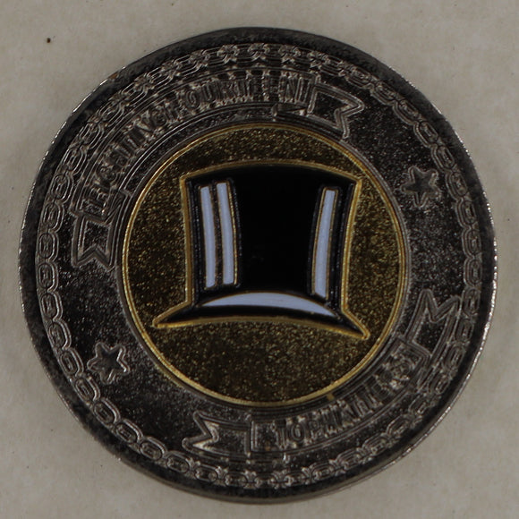 Strike Fighter Squadron 14 (VFA-14) Tophatters Oldest and Boldest Navy Challenge Coin