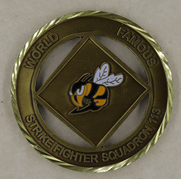 Strike Fighter Squadron 113 (VFA-113) Stingers World Famous Navy Challenge Coin