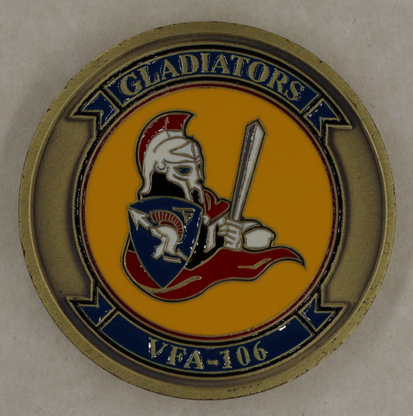Strike Fighter Squadron 106 (VFA-106) Gladiators Navy Challenge Coin