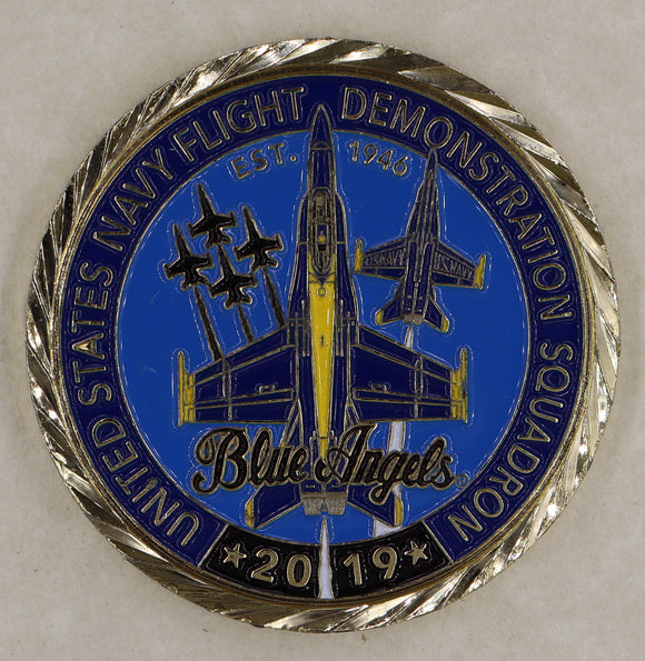 Blue Angles Navy Challenge Coin