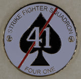 Strike Fighter Squadron 41 (VFA-41) Black Aces CDR Shane Sullivan Navy Challenge Coin
