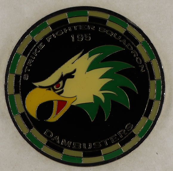 Strike Fighter Squadron 195 (VFA-195) Dambusters CDR William Gotten Navy Challenge Coin